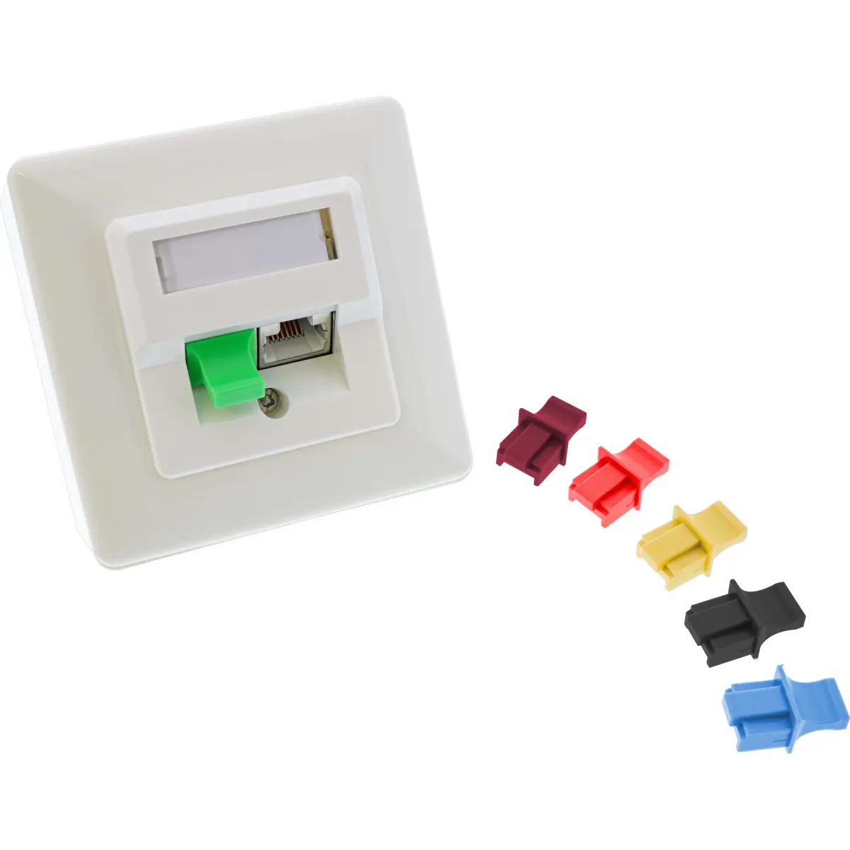 InLine Putekļu aizsargvāciņš RJ45 ligzdai, melns