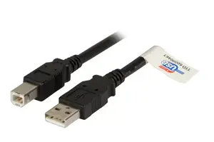Кабель EFB Elektronik K5256SW.0,5 USB 2.0, USB-A — USB-B, 0.5 м, черный