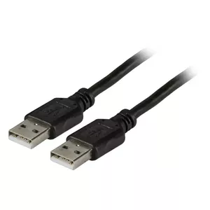 EFB Elektronik Kabel / Adapter USB kabelis 1 m USB 2.0 USB A Melns