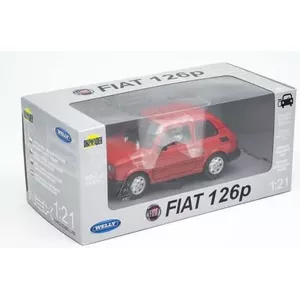 Металлическая модель автомобиля Welly Fiat 126P масштаб 1:21, коллекционная миниатюра