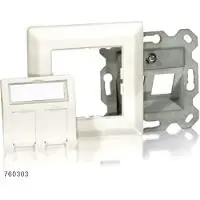 3-portu saskarne Equip 761304 tīri balta