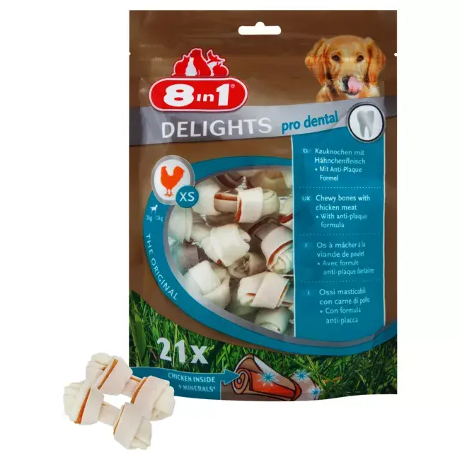 Дентальные лакомства 8in1 Delights Pro Dental 252 г Photo 4