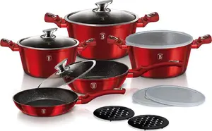 Cookware Set berlinger haus BH-7030 Burgundy – 5999108426797