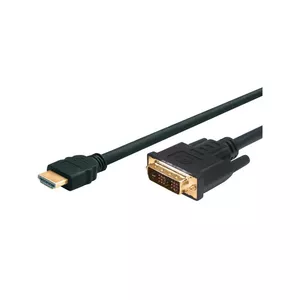 Tecline 5.0m HDMI - DVI 5 m HDMI Type A (Standard) Melns