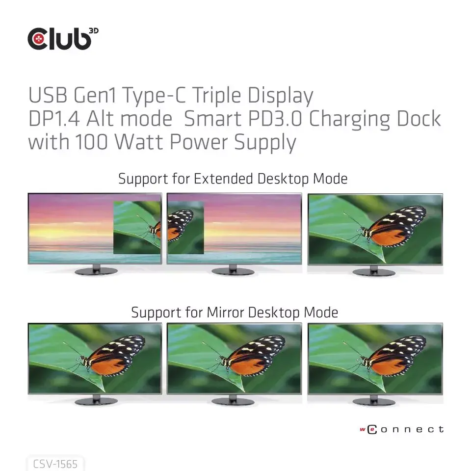 Док-станция CLUB3D USB Gen1 Type-C Triple Display Photo 6