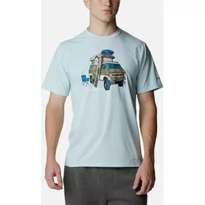 Columbia Koszulka męska Vīriešu krekliņš Sun Trek Short Sleeve Graphic Tee Vīriešu Icy Morn H2O F r.XL