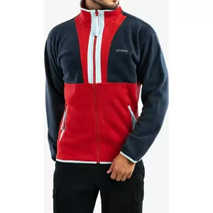 Columbia Bluza vīriešu muguras bļoda ar rāvējslēdzēju Full Zip Fleece Navy/Red/Sky Blue r.S