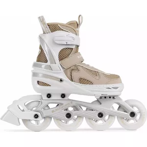 Recreational adjustable roller skates Blackwheels Flex Pro beige size 38–41