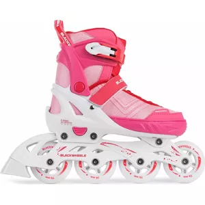 Adjustable recreational roller skates Blackwheels Playful, size 32–35, pink