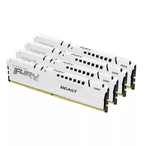 Desktop Memory Kingston FURY Beast 64GB (4x16GB) DDR5 5200MT/s CL40 288-pin DIMM White