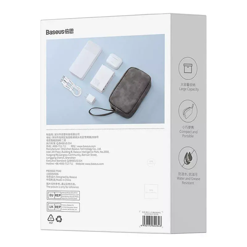 Baseus EasyJourney Series uzglabāšanas soma — tumši pelēka Photo 7