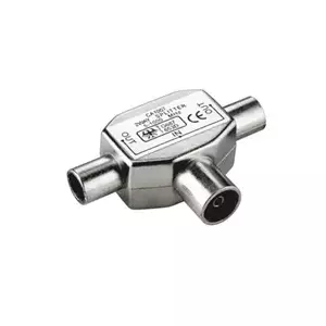 Coaxial TV splitter PREMIUMCORD 1xF-2xM 75 Ohm — passive signal splitter for antenna/Cable TV
