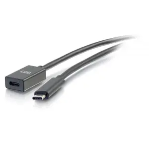 C2G USB-C Male to Female Extension Cable USB 3.2 Gen 2 0.9m Black 10Gbps