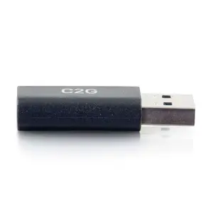 C2G SuperSpeed USB 5Gbps Adapter Converter USB-A Male to USB-C Female Black 0.15 m