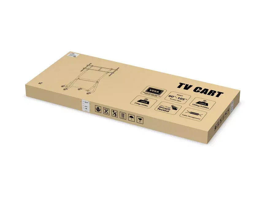 Heavy-Duty TV Cart Equip 60"-105" Photo 10