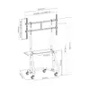 Heavy-Duty TV Cart Equip 60"-105" Photo 11