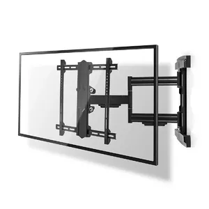 TV wall mount Nedis TVWM6550BK for 37"–80" screens, 50 kg capacity, VESA 200x100–600x400, 7–65 cm depth, black