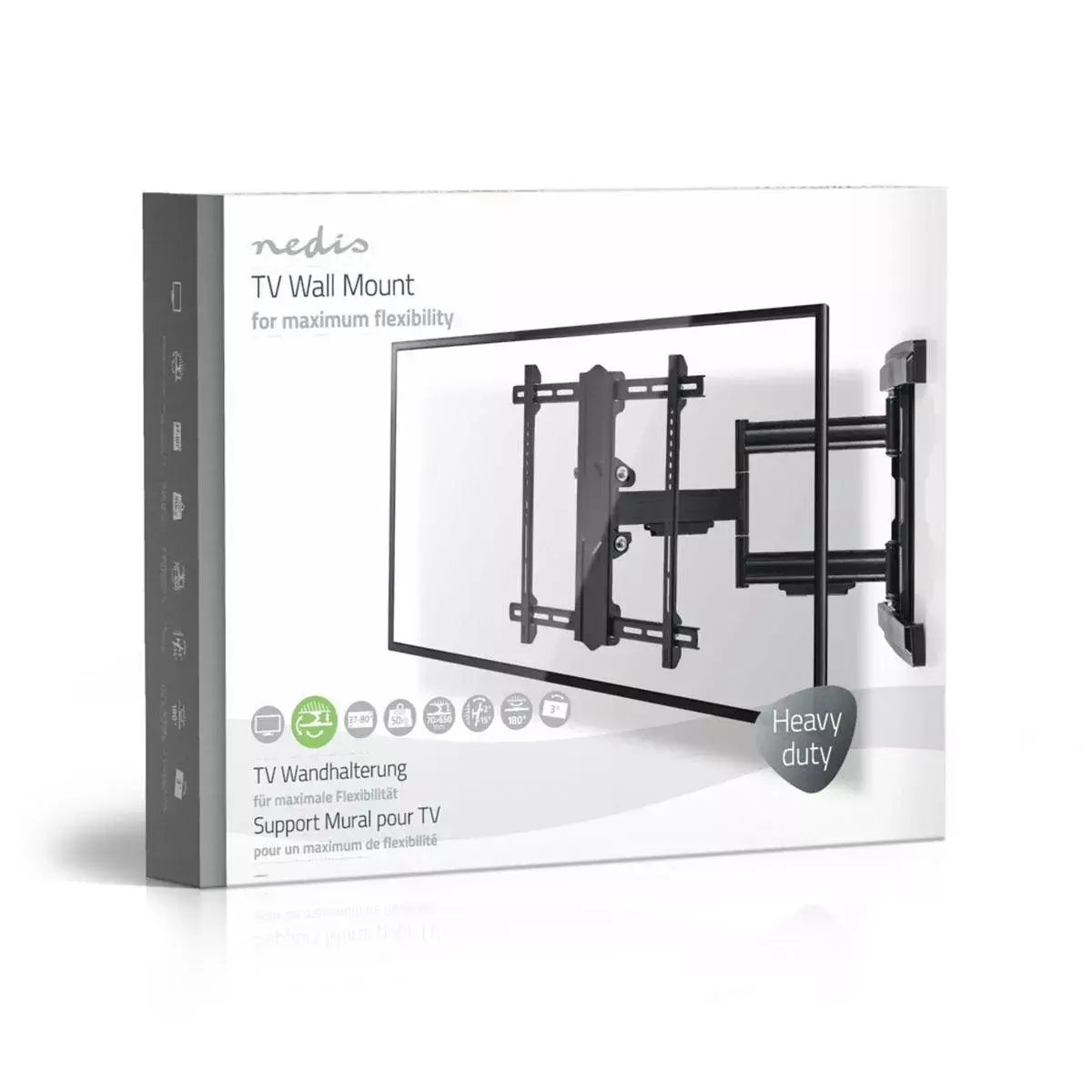 Nedis TVWM6550BK sienas kronšteins 37"–80" Photo 6
