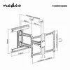 Nedis TVWM6550BK sienas kronšteins 37"–80" Photo 8