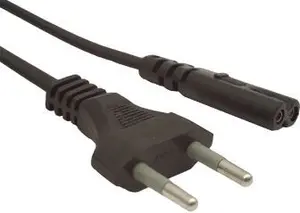 Power cable GEMBIRD PC-184/2 1.8 m — Type C (male) to C8 coupler (female), black