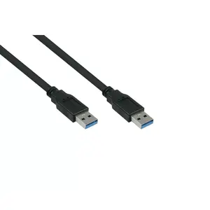 USB cable Alcasa UK30P-AA-030S 3 m USB 3.2 Gen 1 Black