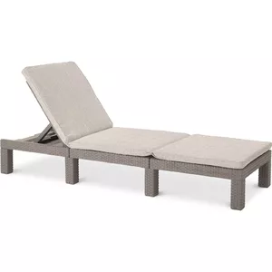 Allibert Daytona Deluxe Sun Lounger Cappuccino with Cushion