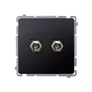 Socket-outlet Kontakt-Simon BMAF2.01/28 Graphite IP20 Plastic