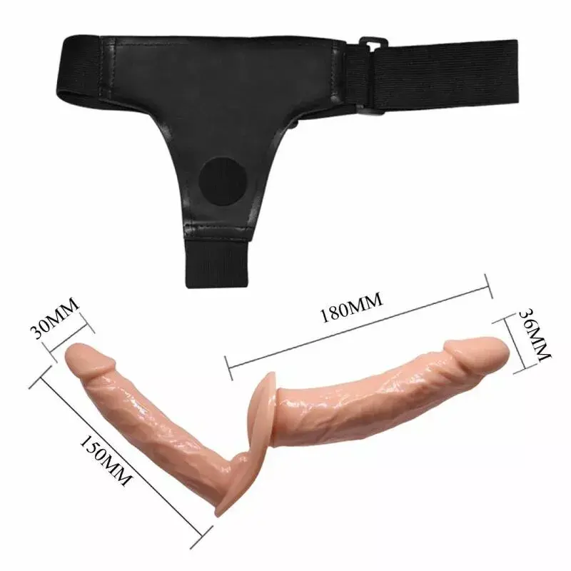 BAILE Ultra Passionate divkāršs dildo ar siksnu Photo 5