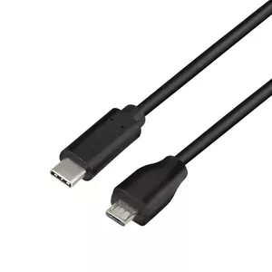 LogiLink CU0197 USB cable USB 2.0 1 m USB C Micro-USB B Black