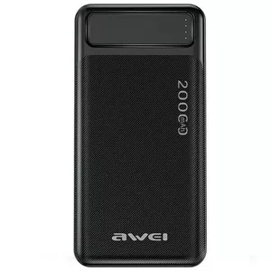 Portable Power Bank AWEI P6K 20000mAh Black 2xUSB/PD/Micro-USB