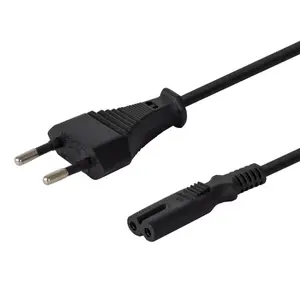 Сетевой кабель SAVIO CL-105, 3 м, IEC Type E (3,4/3,1 мм) — IEC C7, чёрный, 250 В 2,5 А