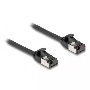 Сетевой кабель DeLOCK RJ45 Cable plug to plug Cat.8.1 гибкий 0.5 м черный