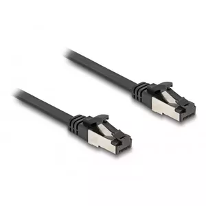Сетевой кабель DeLOCK RJ45 Flat Patch Cable plug to plug Cat.8.1 1 м черный