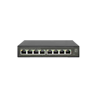 LevelOne GES-2108 tīkla pārslēgs Vadīts L2 Gigabit Ethernet (10/100/1000) Melns