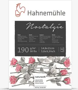 Skicgrāmata Hahnemühle Nostalgie A5 — 50 lapas, papīrs 190 g/m²