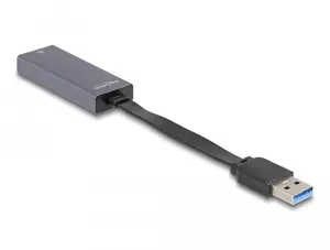 DeLOCK 66247 cable gender changer RJ-45 USB A Grey 0.09 m