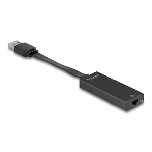 DeLOCK 66245 Переходник USB Type-A RJ-45 Черный 0.09м
