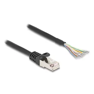 DeLOCK Cable RJ50 male to open wire ends S/FTP 3 m black