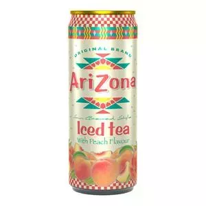 Bottled iced tea Arizona Peach with sweeteners, 330 ml can