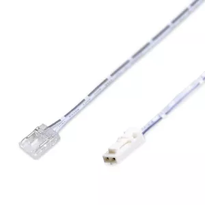 LED lentas savienotājs LEMLUX COB-CON10B-L813 priekš 10 mm COB, caurspīdīgs korpuss, 50 cm vads