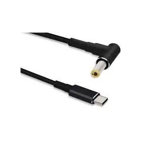 Kabeļa dzimuma mainītājs Microconnect USBC-DC-5A-20V USB C uz 5.5*2.5 1.2m Melns