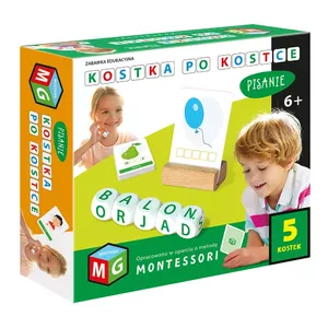 Izglītojošu rakstīšanas kublu komplekts Alexander MULTIGRA Montessori — 5 kublu (modelis 0580)