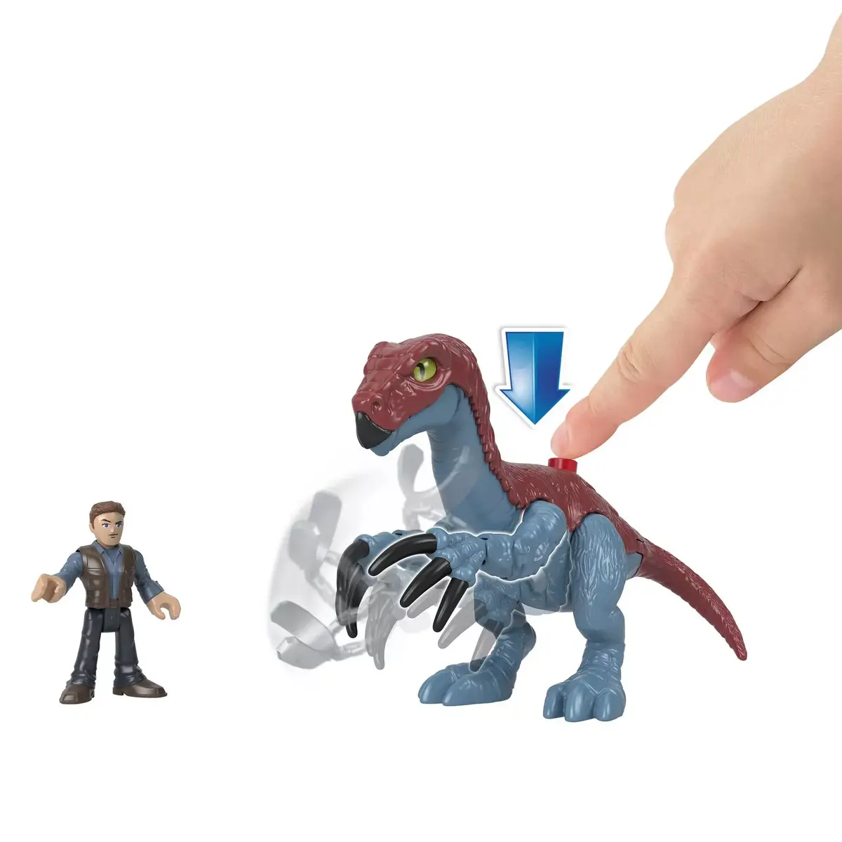 Fisher-Price Imaginext Therizinosaurus un Owen komplekts Photo 2