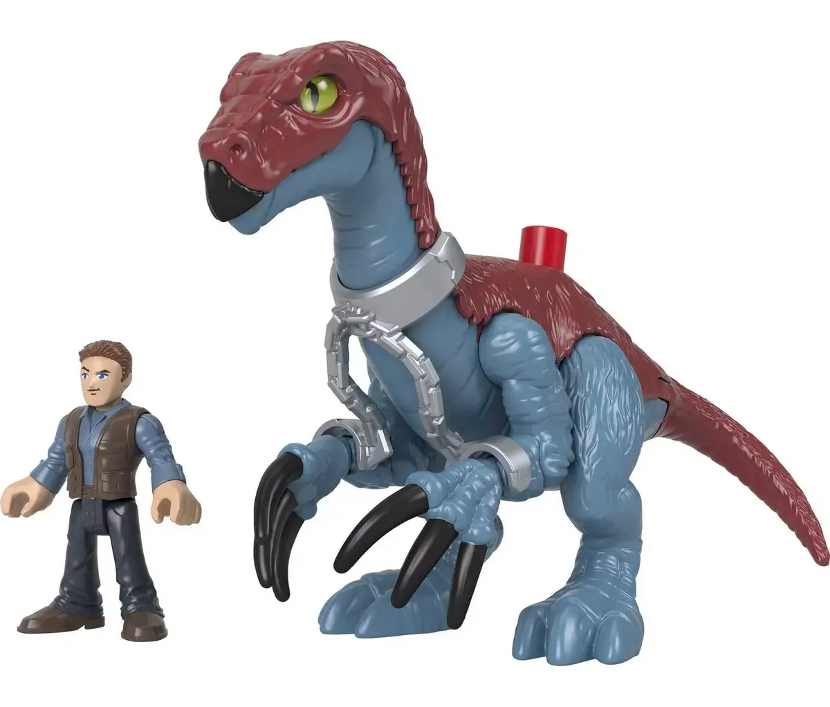 Fisher-Price Imaginext Therizinosaurus un Owen komplekts Photo 3