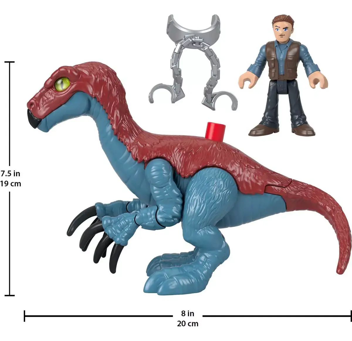 Fisher-Price Imaginext Therizinosaurus un Owen komplekts Photo 5