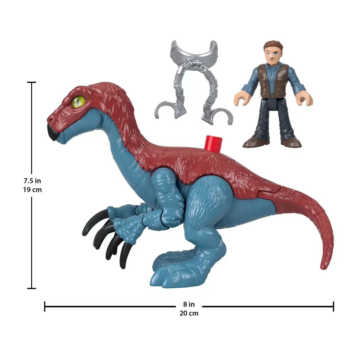 Fisher-Price Imaginext Therizinosaurus un Owen komplekts Photo 10