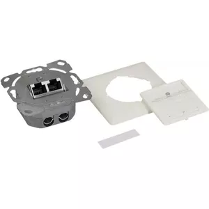 LogiLink NP0128 Cat.6A Network Socket UP 2x RJ45 Shielded White