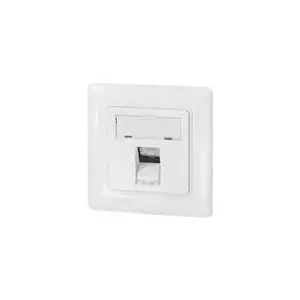 LogiLink NK4053 Flush-Mounted Wall Outlet for 1 Keystone Module, 45° Angled