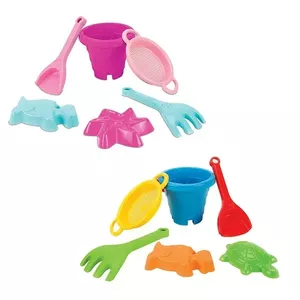 Sand set Wader Castle 6 elements — children's sand playset with 6 pieces