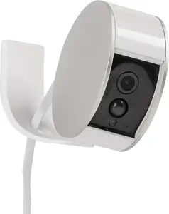 Somfy 2401496 Sienas stiprinājums iekštelpu un drošības kamerām ar vienas skrūves uzstādīšanu un 2m USB kabeli Baltā krāsā